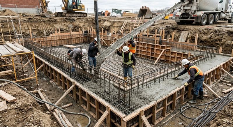 Basement Concrete Installation in Hooper, UT
