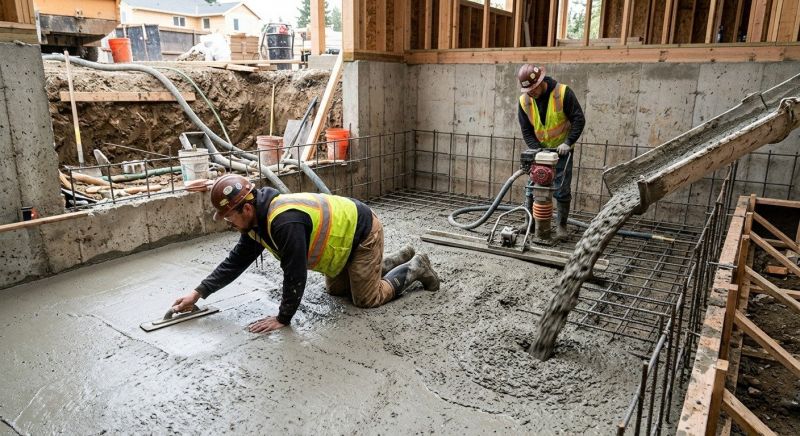 Basement Concrete Installation in Davis County, UT