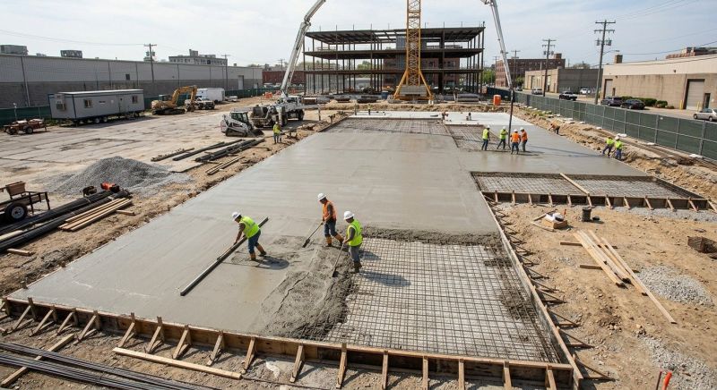 Commercial Slab Installation in Weber County, UT
