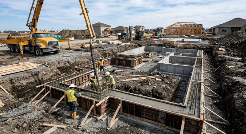 Concrete Foundation Installation in Eden, UT