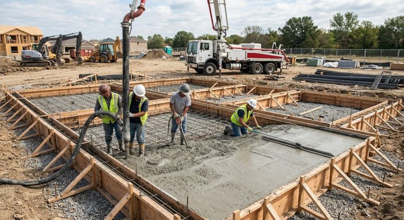 Concrete Foundation Pouring in Davis County, UT