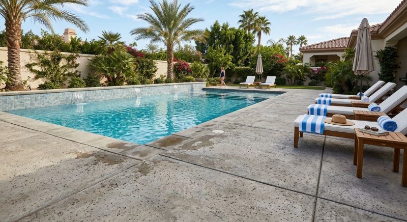 Concrete Pool Patio Installation in Davis County, UT