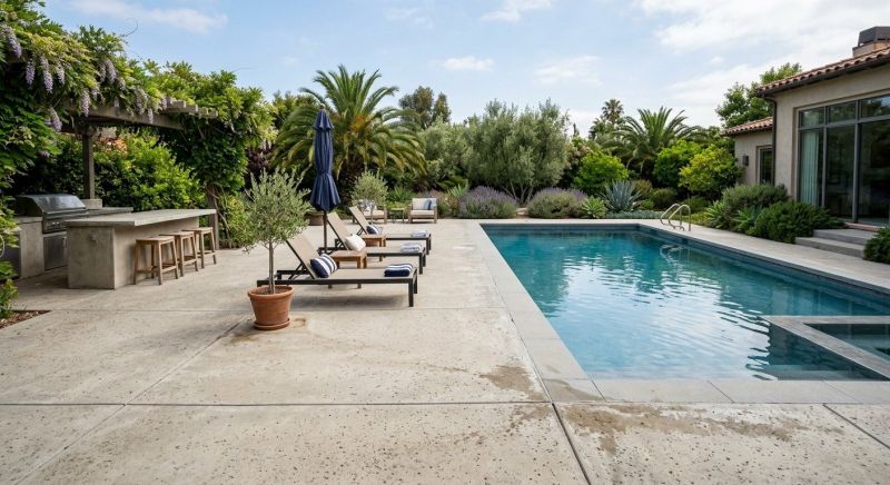 Concrete Pool Patio Installation in Davis County, UT