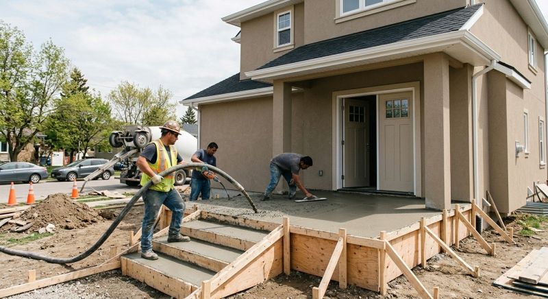 Concrete Porch Installation in Hooper, UT