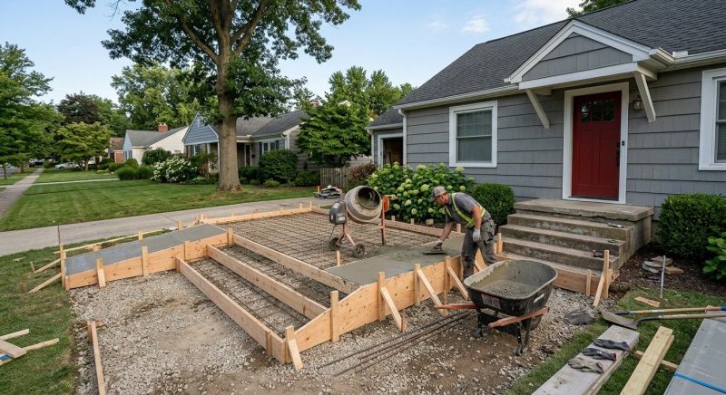 Concrete Porch Installation in Huntsville, UT