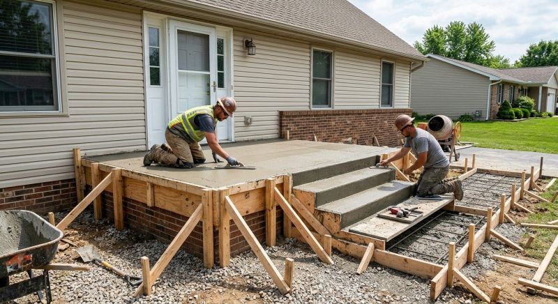 Concrete Porch Installation in Layton, UT