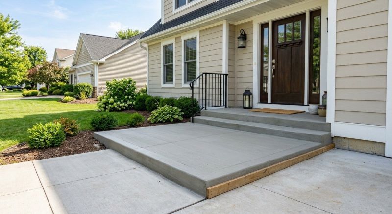 Concrete Ramp Installation in Hooper, UT