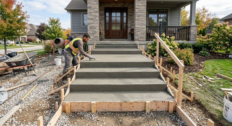 Concrete Stairs Installation in Huntsville, UT