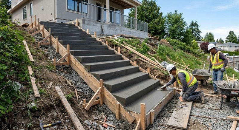 Concrete Stairs Installation in North Salt Lake, UT