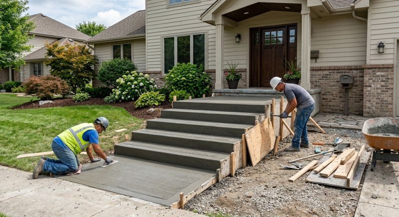 Concrete Stairs Installation in Syracuse, UT