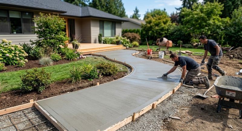 Concrete Walkway Installation in North Salt Lake, UT
