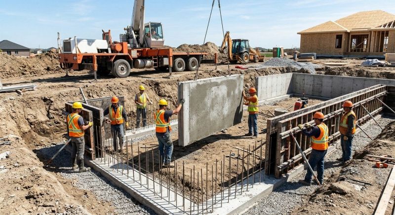 Foundation Wall Installation in Davis County, UT
