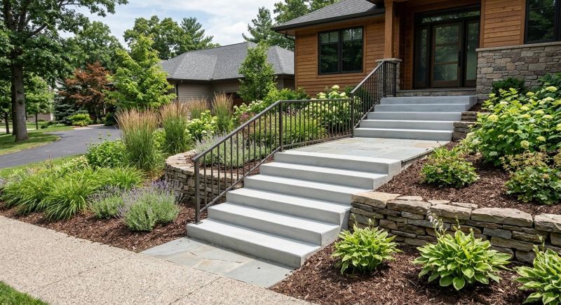Poured Steps Installation in Bountiful, UT
