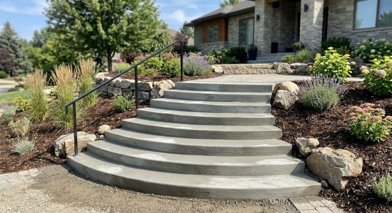 Poured Steps Installation in Hooper, UT