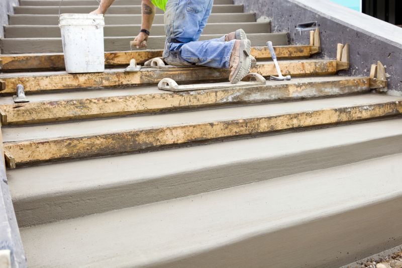 Poured Steps Installation in Morgan, UT