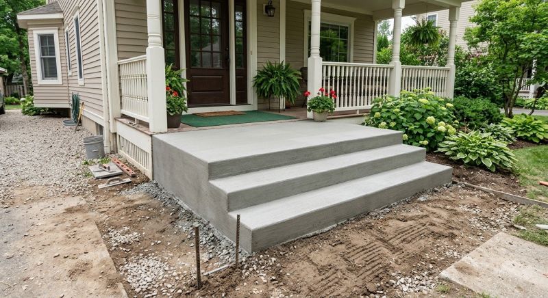 Poured Steps Installation in Ogden, UT