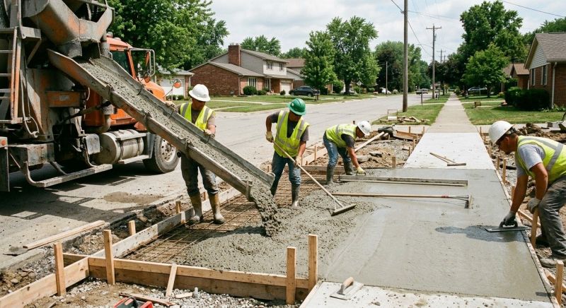 Sidewalk Pouring in Davis County, UT